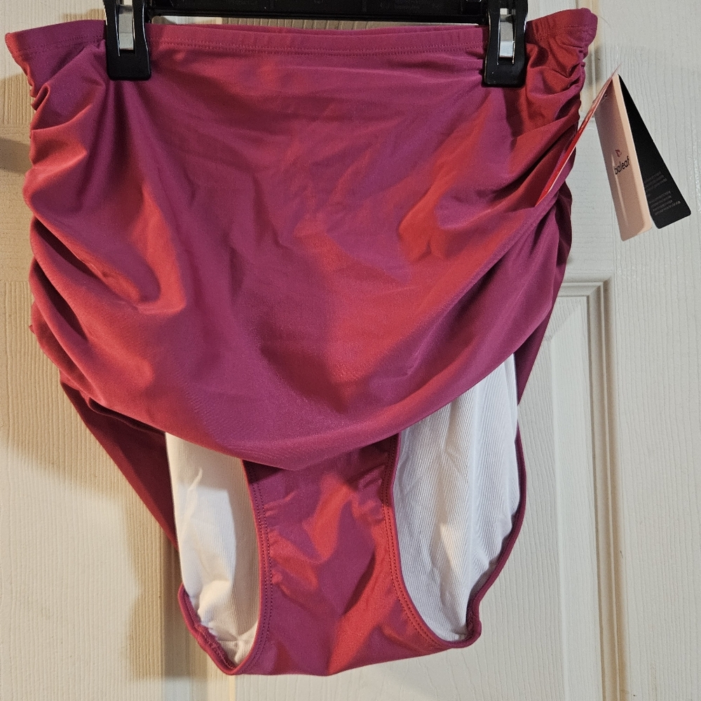BALEAF HIGH RISE SWIM BOTTOM: PINK: NEW WITH TAGS: SIZE XL